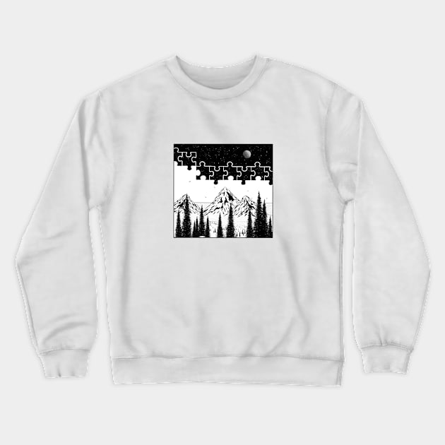 Puzzle Crewneck Sweatshirt by jy ink